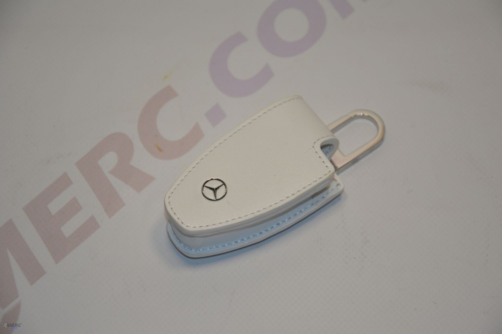 Mercedes Keyring Key Cover 5th Gen. Leather White Mercedes-Benz B66958405