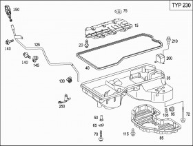 Проставка крепления поддона (A1370140069) для Mercedes Benz