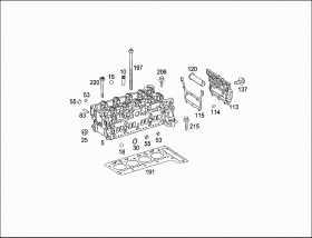 Прокладка ГБЦ (A6510160220) для Mercedes Benz