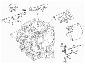 Кожух (A6420160724) для Mercedes Benz