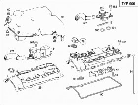 Прокладка свечного колодца (A6460161321) для Mercedes Benz