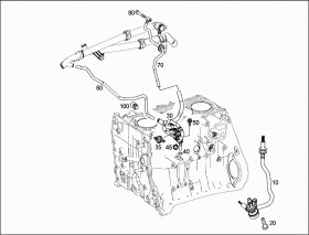 Трубопровод регенерации (A2710180200) для Mercedes Benz