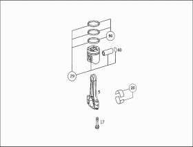 Вкладыши шатунные (к-т 2 шт) (A6510300060) для Mercedes Benz