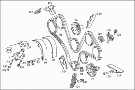 Роликовая цепь (A0029978494) для Mercedes Benz