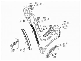 Натяжитель цепи ГРМ (A6420500311) для Mercedes Benz