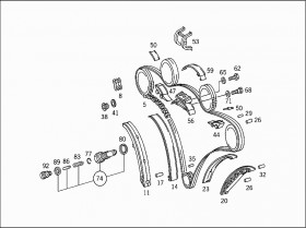 Резиновая накладка (A1200520483) для Mercedes Benz