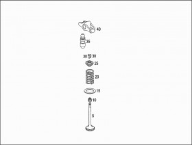 Сальники клапанов (A0000535658) для Mercedes Benz