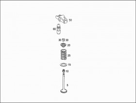Тарелка пружины клапана (A2720530025) для Mercedes Benz