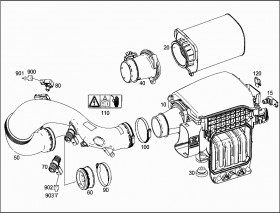 Упорное кольцо (A2740940222) для Mercedes Benz