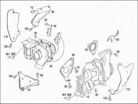 Прокладка турбины (A6291420480) для Mercedes Benz