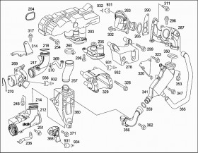 Прокладка уплотнительная (A6112030480) для Mercedes Benz