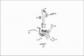 Клапан рециркуляции ОГ (A1121400460) для Mercedes Benz
