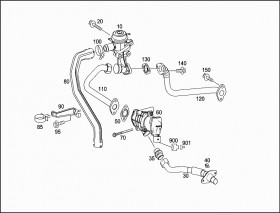 Крепление проводки (A6909977090) для Mercedes Benz