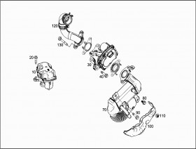 Клапан рециркуляции ог (A6261400260) для Mercedes Benz