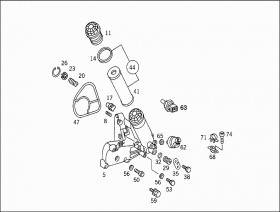 Прокладка уплотнительная (A1202360180) для Mercedes Benz