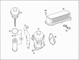 Прокладка уплотнительная (A6291880080) для Mercedes Benz