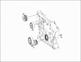 Натяжитель ремня генератора (A2712000470) для Mercedes Benz