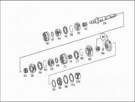 Шарикоподшипник (A0069819525) для Mercedes Benz