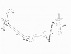 Стойка стабилизатора (A2123202689) для Mercedes Benz