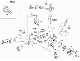 Болт развальный (A0003330771) для Mercedes Benz