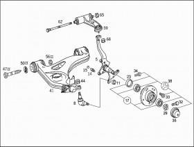 Болт (A1243300180) для Mercedes Benz