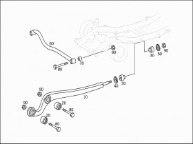 Поперечный рычаг (A4633300707) для Mercedes Benz