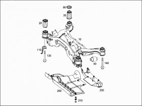 Сайлентблок подрамника (A2423510300) для Mercedes Benz