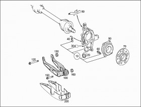 Подшипник ступицы задний (A2119810227) для Mercedes Benz