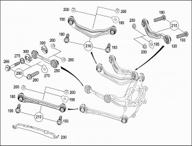 Упор (A2203520546) для Mercedes Benz