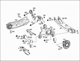 Кулак подвески (A2463503541) для Mercedes Benz