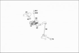 Тяга датчика уровня кузова (A1693201089) для Mercedes Benz