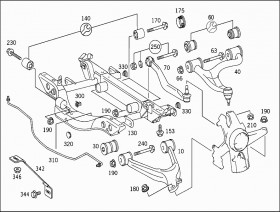 Эксцентриковая втулка (A1633500606) для Mercedes Benz