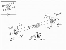 Подвесной подшипник (A008981512564) для Mercedes Benz