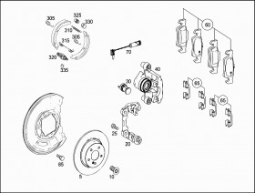 Диск тормозной задний (A447423001207) для Mercedes Benz