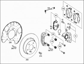 Тормозной диск (A1664230212) для Mercedes Benz