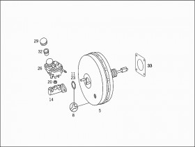 Главный цилиндр (A0004315901) для Mercedes Benz