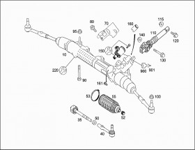 Рулевой наконечник правый (A2213303403) для Mercedes Benz