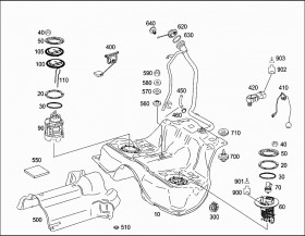 Топливный насос (A2214702094) для Mercedes Benz