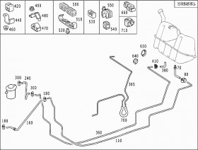 Держатель провода (A0009951114) для Mercedes Benz