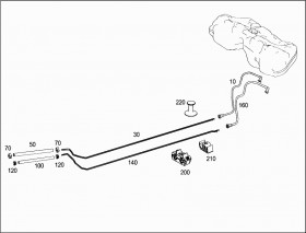 Топливопровод (A2124707664) для Mercedes Benz