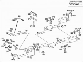 Держатель (A2204921741) для Mercedes Benz