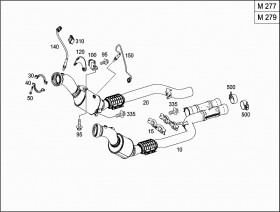 Держатель (A2224914041) для Mercedes Benz