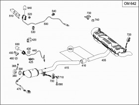 Резинка крепления глушителя (A1664920044) для Mercedes Benz