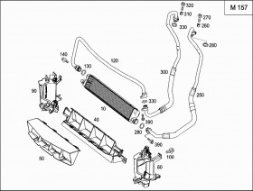 Масляный радиатор (A0995001000) для Mercedes Benz