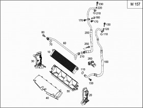 Маслопровод (A2225001572) для Mercedes Benz