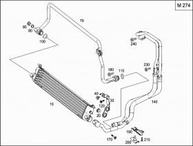 Масляный радиатор (A0995002200) для Mercedes Benz