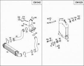 Патрубок интеркулера (A2115282482) для Mercedes Benz