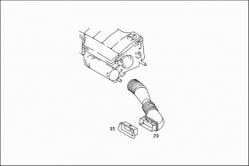 Патрубок впускной (A1660940487) для Mercedes Benz