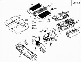 Расходомер воздуха (A651090014880) для Mercedes Benz