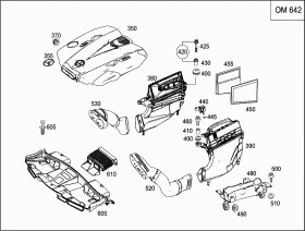 Канал воздушный (A212505016164) для Mercedes Benz